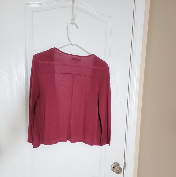 Woman's AEO Crop Semi-Sheer Cardigan - Picture 2 of 3